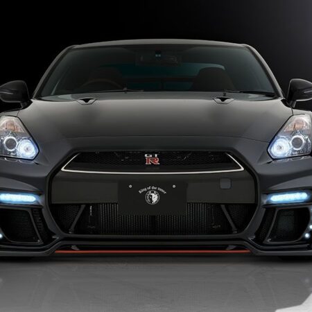 Rowen Front Bumper Fascia w/ LED Spotlamp (Carbon Fiber w. FRP, V3) for 2009-16 Nissan GT-R [R35] 1N003A10