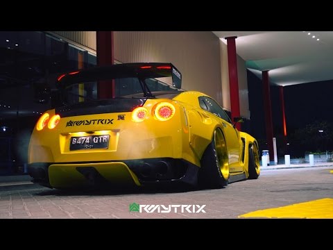 Rocket Bunny Pandem 80K Heavy Mods GT-R R35 | ARMYTRIX GTR Titanium Exhaust | Adv.1 Wheels |  VOLTEX