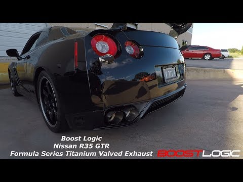 Boost Logic R35 4" Titanium Exhaust Nissan Upgraded Valved Option