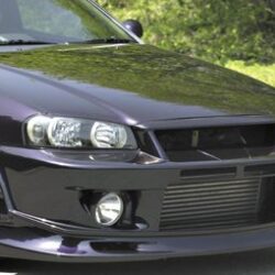 Abflug Front Bumper Spoiler Ver. Mure with PIAA695 Fog Lights for 1999-04 Nissan Skyline GT-R [R34]