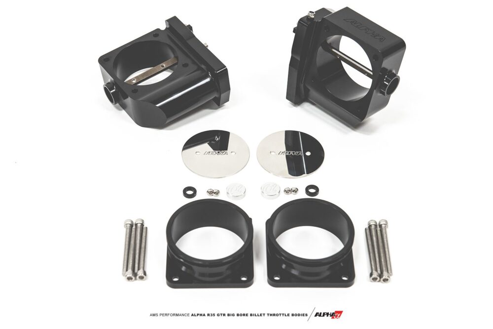 AMS-Performance-Billet-Big-Bore-Throttle-Body-Set-with-Vibrant-HD-Flanges-for-R35-Nissan-GT-R