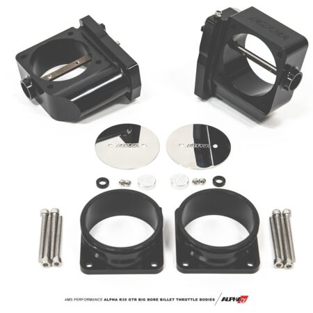 AMS Performance Billet Big Bore Throttle Body Set with Vibrant HD Flanges for R35 Nissan GT-R