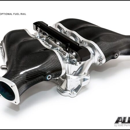 AMS Performance Carbon Fiber / Clear Billet Intake Manifold with Standard Fuel Rail for R35 Nissan GT-R