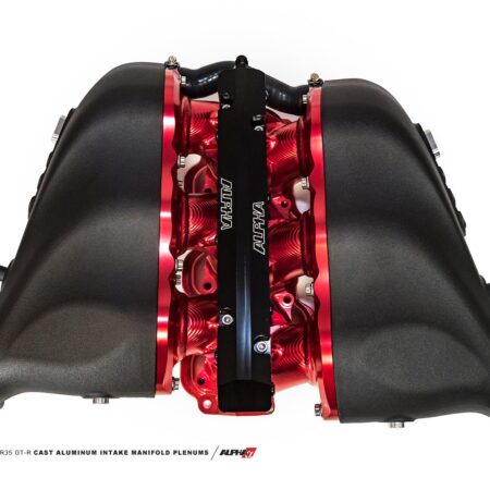 AMS Performance Clear Billet Intake Manifold / Secondary Fuel Rail-12 Injectors / Cast Aluminum Plenums for R35 Nissan GT-R