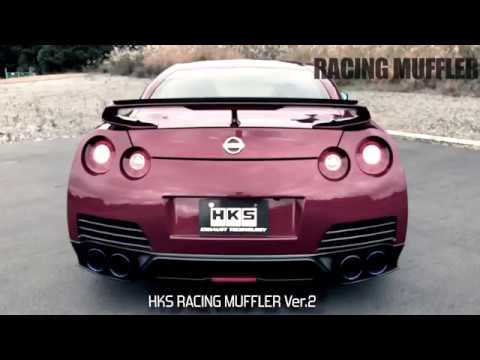 NISSAN GT-R R35 HKS RACING MUFFLER R35 GT-R W/SILENCER