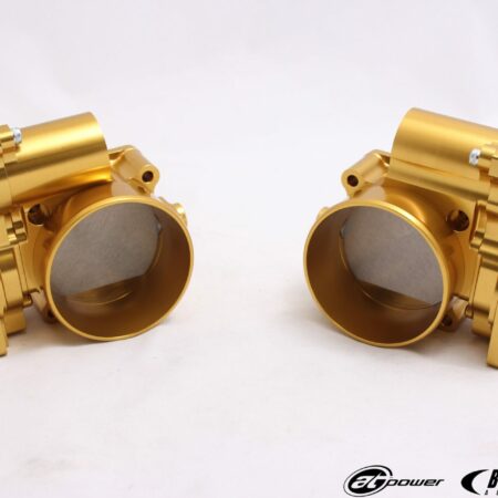 AT Power x Bulletproof Automotive Gold Edition VR38DETT Throttle Bodies for 2009-19 Nissan GT-R [R35]