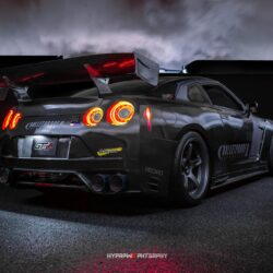 ESPRIT GT Wing 052-W, Bulletproof Exclusive Wet Carbon Version, 1800mm (Special WTAC End Plates) for 2009-19 Nissan GT-R [R35]
