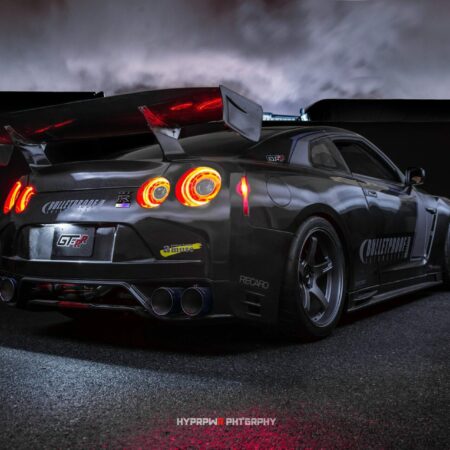 ESPRIT GT Wing 052-W, Bulletproof Exclusive Wet Carbon Version, 1800mm (Special WTAC End Plates) for 2009-19 Nissan GT-R [R35]