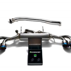 ARMYTRIX Valvetronic Exhaust System w/ Blue Tips for R35 Nissan GT-R [NI35S-QS12B]