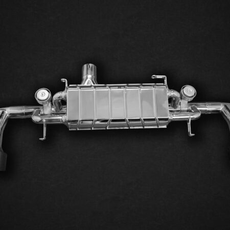 Capristo Mid-Silencer Back Valved Exhaust System w/ Carbon Tips for R35 Nissan GT-R