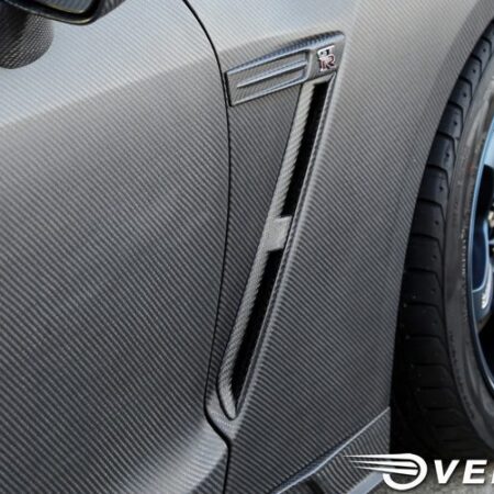 Overtake Dry Carbon Front Fender Side Vent for 2009-19 Nissan GT-R [R35]